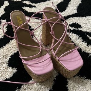 Pink Platform Sandals